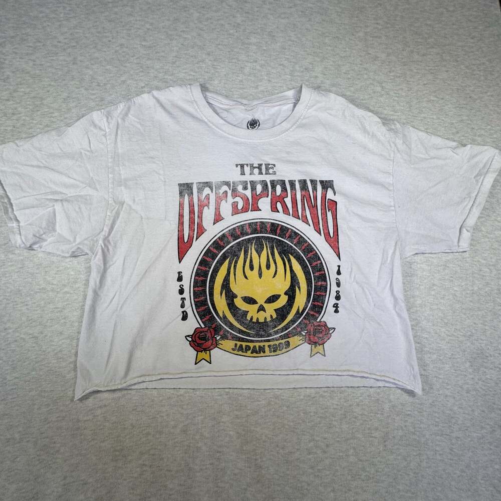 The Offspring Japan 1999 Band Graphic Crop Top T-Shirt